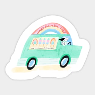 Pups Rainbow Pops - Ice Cream Truck Sticker